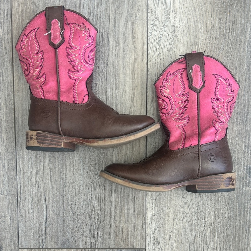Toddler Girls Roper Cowgirl Boots - Picture 5 of 7